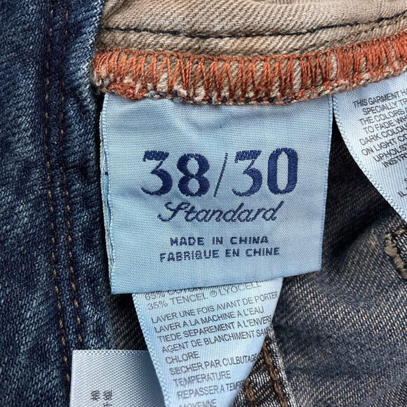 Tommy Bahama Jeans Men 38/30 Blue Stretch Bootcut Leg Cotton‎ Tencel Comfort - Picture 4 of 13